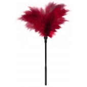 Пластиковая метелочка с красными пёрышками Small Feather Tickler - 32 см. - Blush Novelties - купить с доставкой в Смоленске
