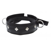 Полиуретановый ошейник с пуклями и D-кольцами Collar with Studs - Blush Novelties - купить с доставкой в Смоленске