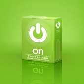 Цветные ароматизированные презервативы ON) Fruit   Color - 3 шт. - ON) - купить с доставкой в Смоленске