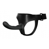 Страпон с изогнутой головкой Ultra Harness Curvy Dildo - 15,8 см. - Baile - купить с доставкой в Смоленске