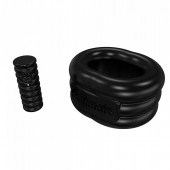 Чёрное эрекционное виброкольцо Stretch - Bathmate - в Смоленске купить с доставкой