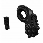 Чёрное эрекционное виброкольцо Tickle - Bathmate - в Смоленске купить с доставкой