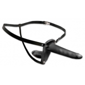 Женский страпон с вагинальной пробкой Double Penetrix Strap-on - 15 см. - Pipedream - купить с доставкой в Смоленске