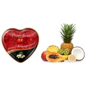 Массажная свеча с ароматом экзотических фруктов Bougie Massage Candle - 35 мл. - Plaisir Secret - купить с доставкой в Смоленске