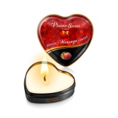 Массажная свеча с ароматом персика Bougie Massage Candle - 35 мл. - Plaisir Secret - купить с доставкой в Смоленске