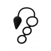 Тройное эрекционное кольцо с анальным хвостом Drop M-size - Erotist Adult Toys - в Смоленске купить с доставкой