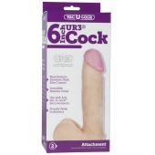 Ультра реалистичная насадка Vac-U-Lock  6  ULTRASKYN Cock - 17,3 см. - Doc Johnson - купить с доставкой в Смоленске