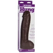 Большая насадка для трусиков Vac-U-Lock Realistic Hung - 31,7 см. - Doc Johnson - купить с доставкой в Смоленске
