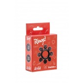 Чёрное эрекционное кольцо Rings Bubbles - Lola Games - в Смоленске купить с доставкой