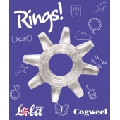 Прозрачное эрекционное кольцо Rings Cogweel - Lola Games - в Смоленске купить с доставкой