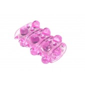 Розовая насадка на пенис Rings Armour - Lola Games - в Смоленске купить с доставкой