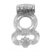 Прозрачное эрекционное кольцо Rings Treadle с подхватом - Lola Games - в Смоленске купить с доставкой