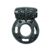 Черное эрекционное кольцо с вибрацией Rings Axle-pin - Lola Games - в Смоленске купить с доставкой