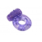 Фиолетовое эрекционное кольцо с вибрацией Rings Axle-pin - Lola Games - в Смоленске купить с доставкой