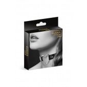 Чёрный чокер с кольцом в форме сердца - Bijoux Pour Toi - купить с доставкой в Смоленске