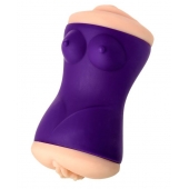 Двухсторонний мастурбатор JOS YARA в фиолетовой колбе - JOS - в Смоленске купить с доставкой