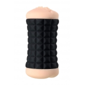 Двухсторонний мастурбатор JOS JANICE в черном цилиндре - JOS - в Смоленске купить с доставкой