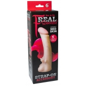 Телесная насадка REAL Standard с усиками на основании - 19 см. - LOVETOY (А-Полимер) - купить с доставкой в Смоленске