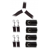 Комплект наручников и поножей LUXURIOUS BED RESTRAINT CUFF SET - Blush Novelties - купить с доставкой в Смоленске