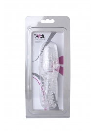 Прозрачная насадка с шишечками и шипами - 13,5 см. - Toyfa Basic - в Смоленске купить с доставкой