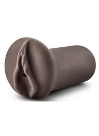 Коричневый мастубратор-вагина Nicole s Kitty - Blush Novelties - в Смоленске купить с доставкой