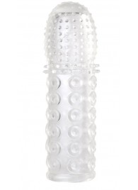 Прозрачная закрытая гелевая насадка - 13,5 см. - Toyfa Basic - в Смоленске купить с доставкой