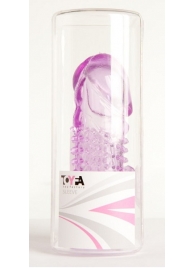 Фиолетовая насадка с коготком и шипами - 13 см. - Toyfa Basic - в Смоленске купить с доставкой