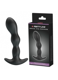 Черный анальный стимулятор простаты с вибрацией Special Anal Massager - 14,5 см. - Baile - в Смоленске купить с доставкой