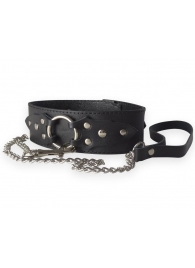 Широкий кожаный ошейник в готическом стиле - Sitabella - купить с доставкой в Смоленске