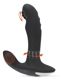 Черный вибромассажер простаты с функцией римминга Plug with Perineum Stimulator - 16,6 см. - Orion - в Смоленске купить с доставкой