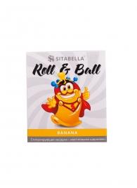 Стимулирующий презерватив-насадка Roll   Ball Banana - Sitabella - купить с доставкой в Смоленске