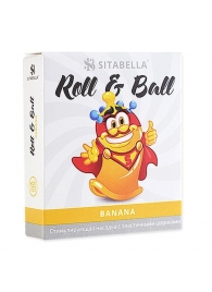 Стимулирующий презерватив-насадка Roll   Ball Banana - Sitabella - купить с доставкой в Смоленске
