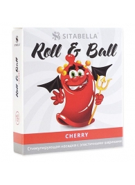Стимулирующий презерватив-насадка Roll   Ball Cherry - Sitabella - купить с доставкой в Смоленске