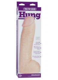 Огромная насадка-реалистик Vac-U-Lock Realistic Hung - 31,7 см. - Doc Johnson - купить с доставкой в Смоленске