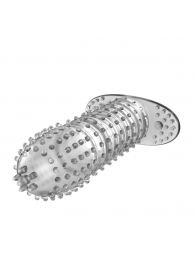 Закрытая прозрачная насадка Crystal sleeve - 12 см. - Erowoman-Eroman - в Смоленске купить с доставкой