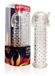 Закрытая прозрачная насадка на пенис Crystal Sleeve Faraon - 13,5 см. - Erowoman-Eroman - в Смоленске купить с доставкой