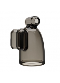 Дымчатая насадка-мастурбатор с вибрацией Vibrating Crystal Cap III - Baile - в Смоленске купить с доставкой