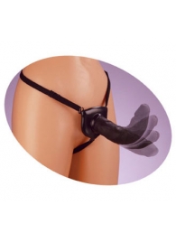 Черный податливый страпон Posable Partner Strap-On - 17,8 см. - Pipedream - купить с доставкой в Смоленске