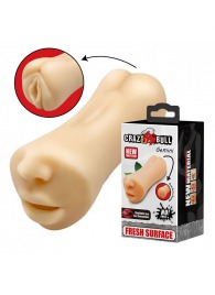 Двусторонний мастурбатор Gemini - ротик и вагина - Baile - в Смоленске купить с доставкой