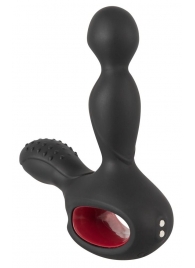Черный вибромассажер простаты с нагревом и ротацией Prostate Plug - 14,5 см. - Orion - в Смоленске купить с доставкой
