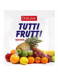 Пробник гель-смазки Tutti-frutti со вкусом тропических фруктов - 4 гр. - Биоритм - купить с доставкой в Смоленске