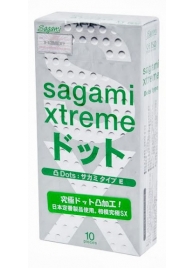 Презервативы Sagami Xtreme Type-E с точками - 10 шт. - Sagami - купить с доставкой в Смоленске