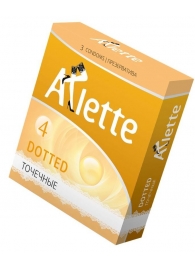 Презервативы Arlette Dotted с точечной текстурой - 3 шт. - Arlette - купить с доставкой в Смоленске