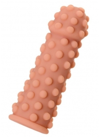 Телесная реалистичная насадка KOKOS Extreme Sleeve 02 с дополнительной стимуляцией - 12,7 см. - KOKOS - в Смоленске купить с доставкой