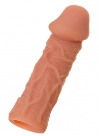 Телесная реалистичная насадка KOKOS Extreme Sleeve 05 с дополнительной стимуляцией - 12,7 см. - KOKOS - в Смоленске купить с доставкой