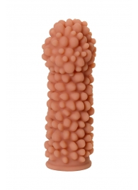 Телесная реалистичная насадка KOKOS Extreme Sleeve 08 с дополнительной стимуляцией - 12,7 см. - KOKOS - в Смоленске купить с доставкой