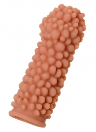 Телесная реалистичная насадка KOKOS Extreme Sleeve 08 с дополнительной стимуляцией - 12,7 см. - KOKOS - в Смоленске купить с доставкой