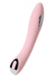 Розовый силиконовый вибратор с электростимуляцией TESLA G-POINT - 21 см. - ToyFa - купить с доставкой в Смоленске