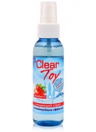 Очищающий спрей для игрушек CLEAR TOY Strawberry - 100 мл. - Биоритм - купить с доставкой в Смоленске