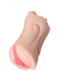 Телесный двусторонний мастурбатор Fruity Tongue - ротик и вагина - ToyFa - в Смоленске купить с доставкой